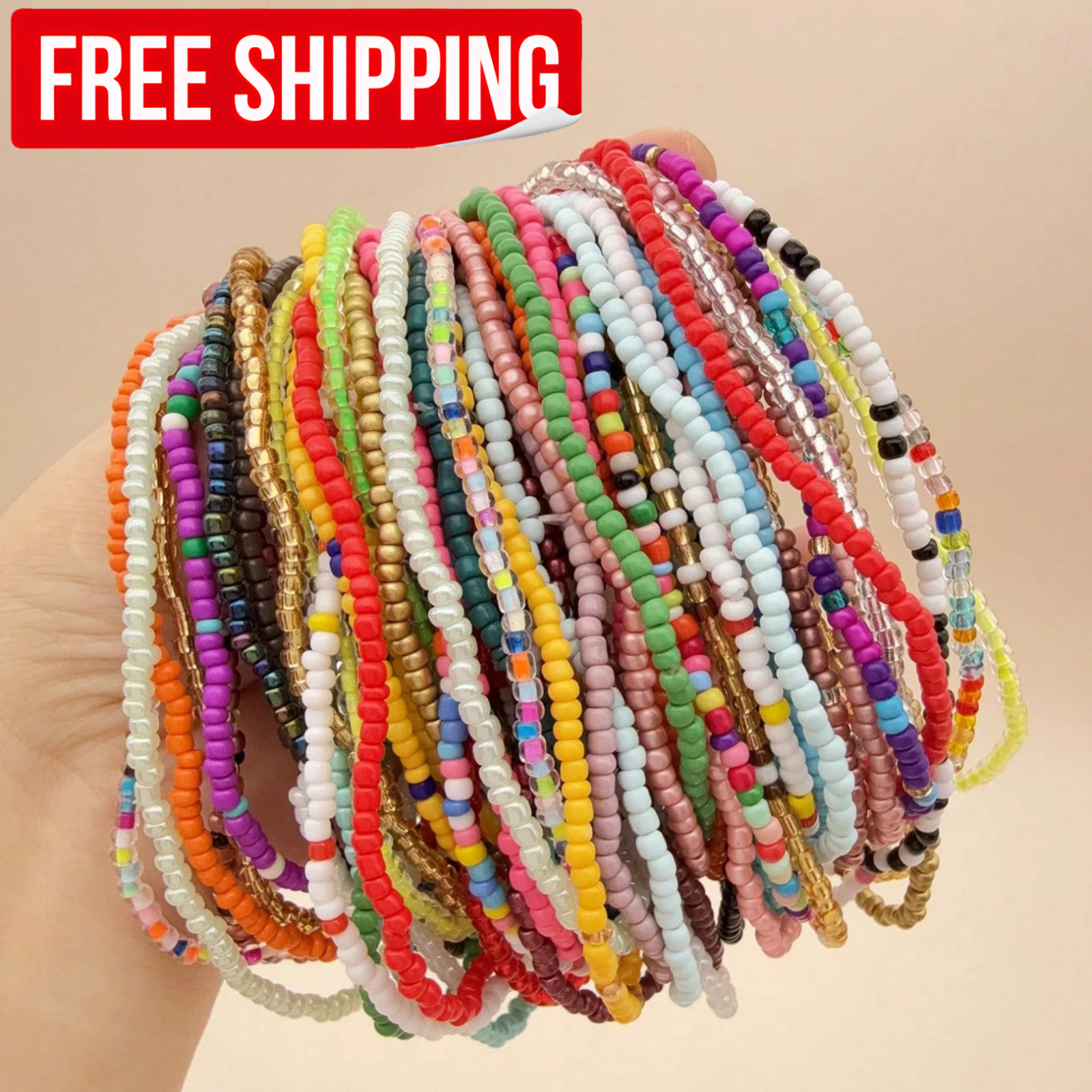 Boho Handmade Beaded Anklet Bracelet Adjustable Beach Summer Anklet for Women US