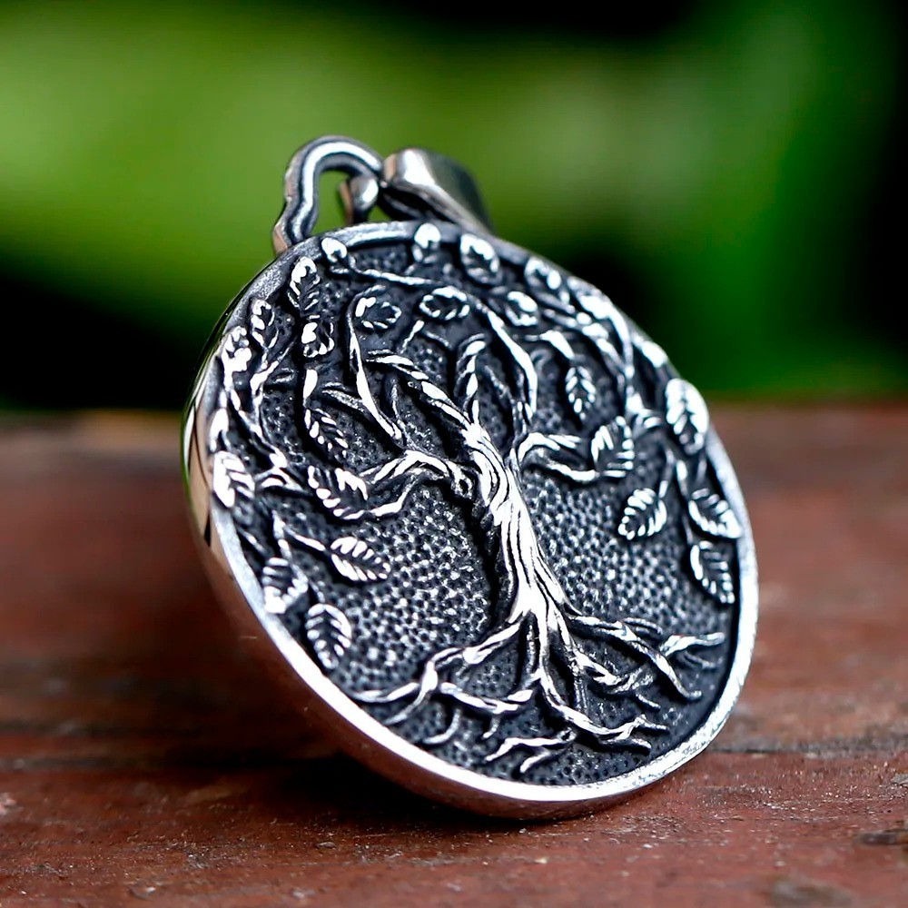 Viking Tree of Life Necklace Stainless Steel Necklace