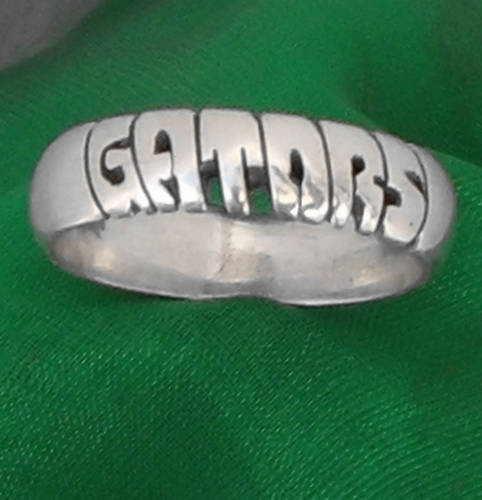 FLORIDA GATORS STERLING SILVER Ring,ANY SIZE