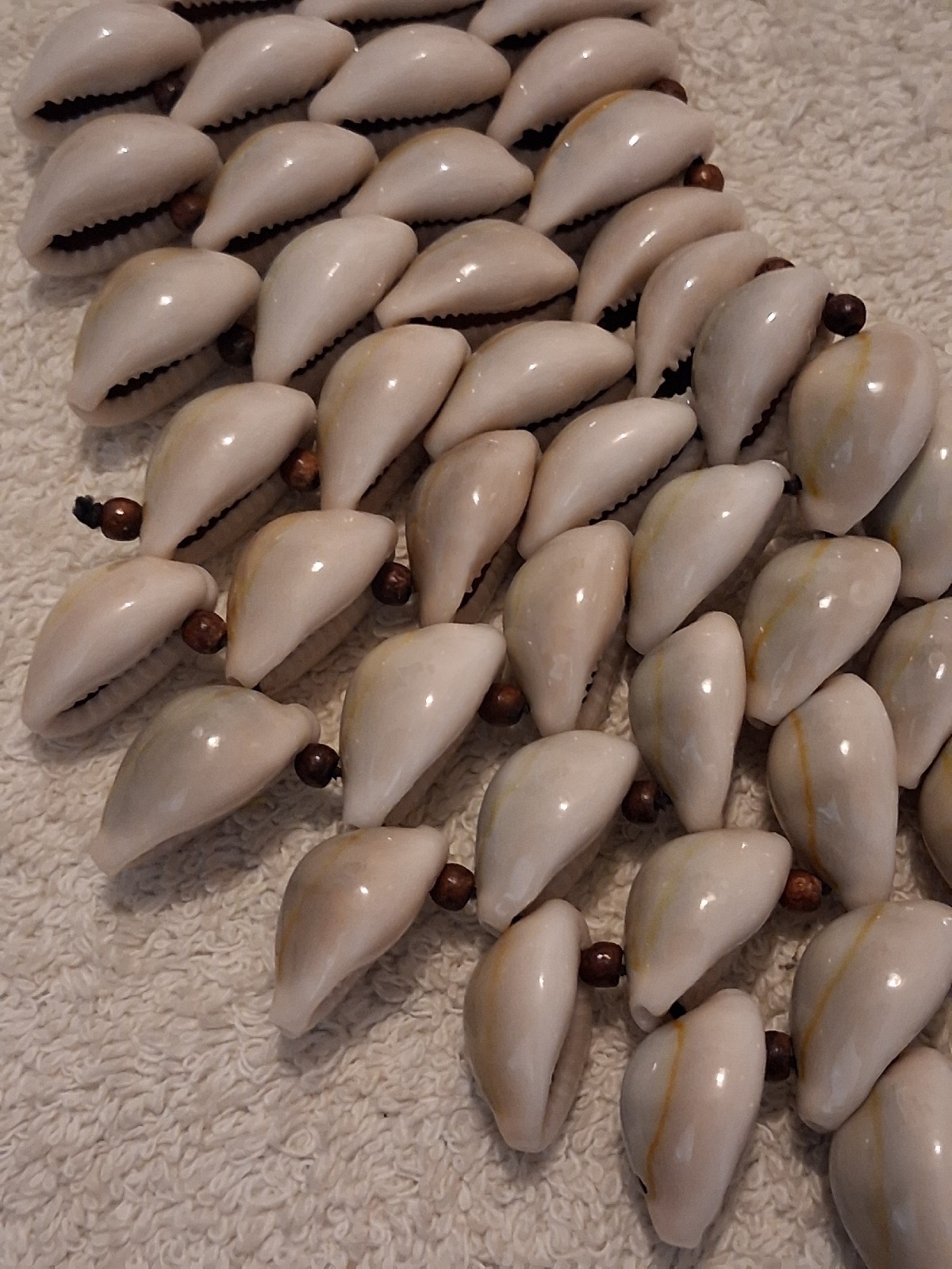 Statement Layered Cowrie Shell Bib 16″- 18″ Necklace By Natasha