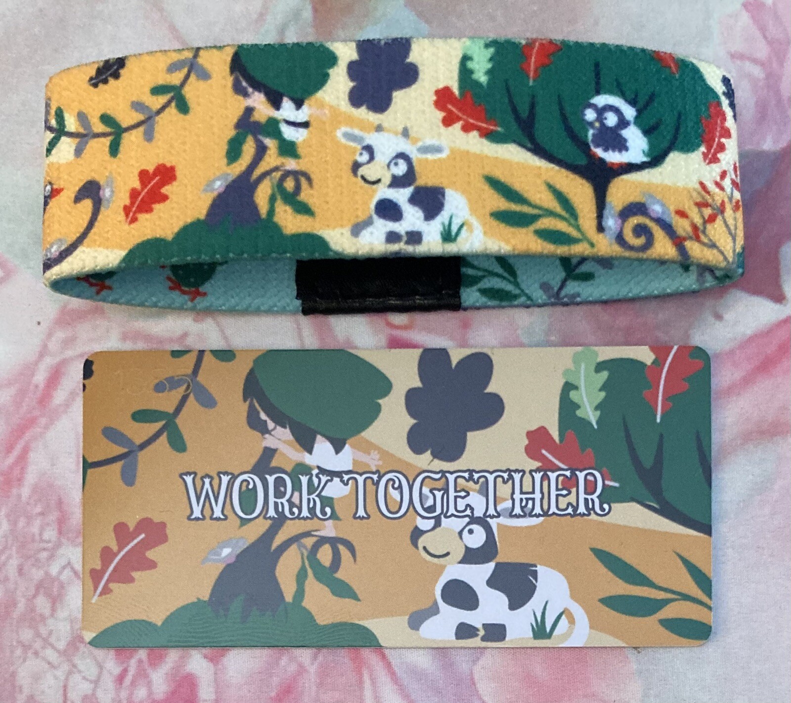 Zox Work Together Wrist Band Strap And Card