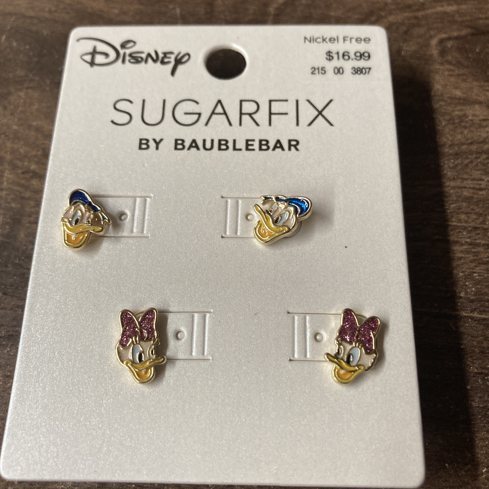 SUGARFIX BY BAUBLEBAR DISNEY DONALD & DAISY DUCK EARRINGS – NEW- Rare Set