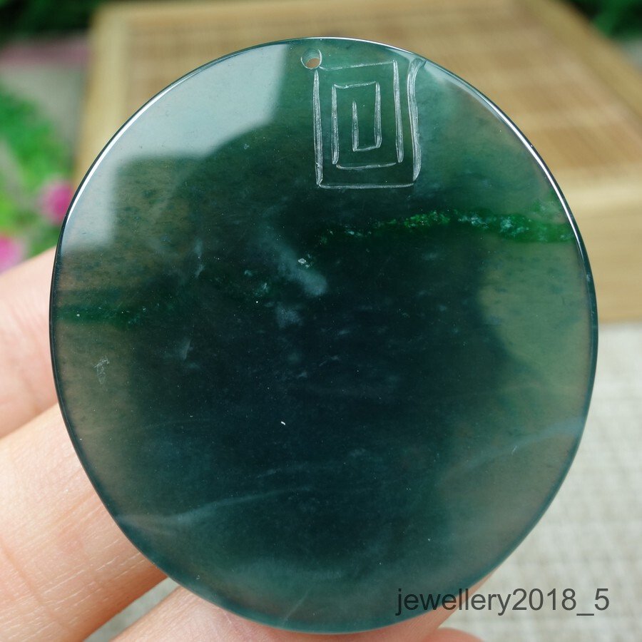 Certified Icy Green Burma 100% Natural A jadeite jade Pendant~Tiger 虎头
