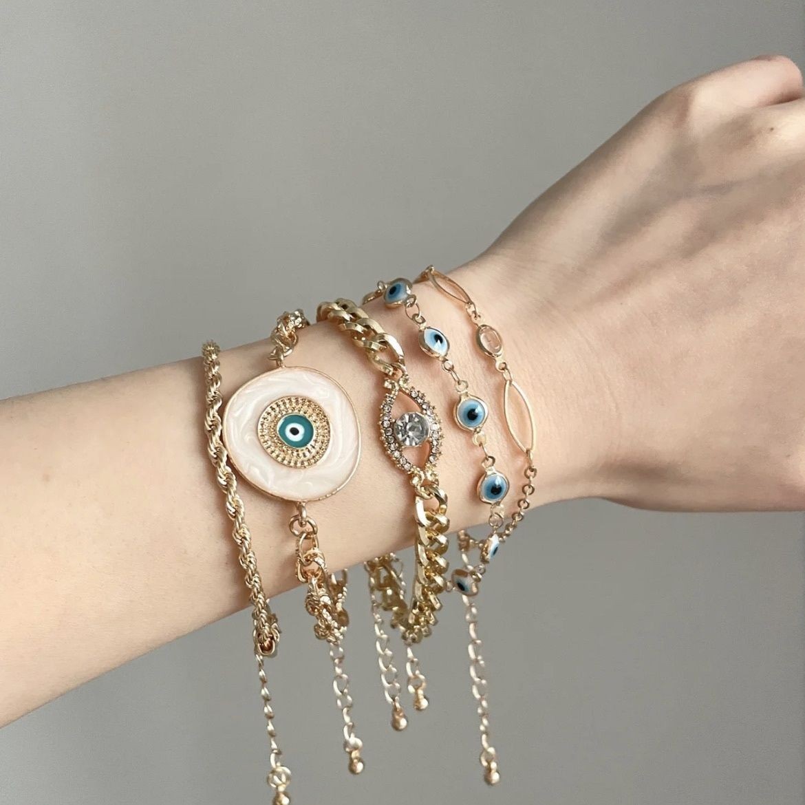 Premium-style bracelet and wristband set