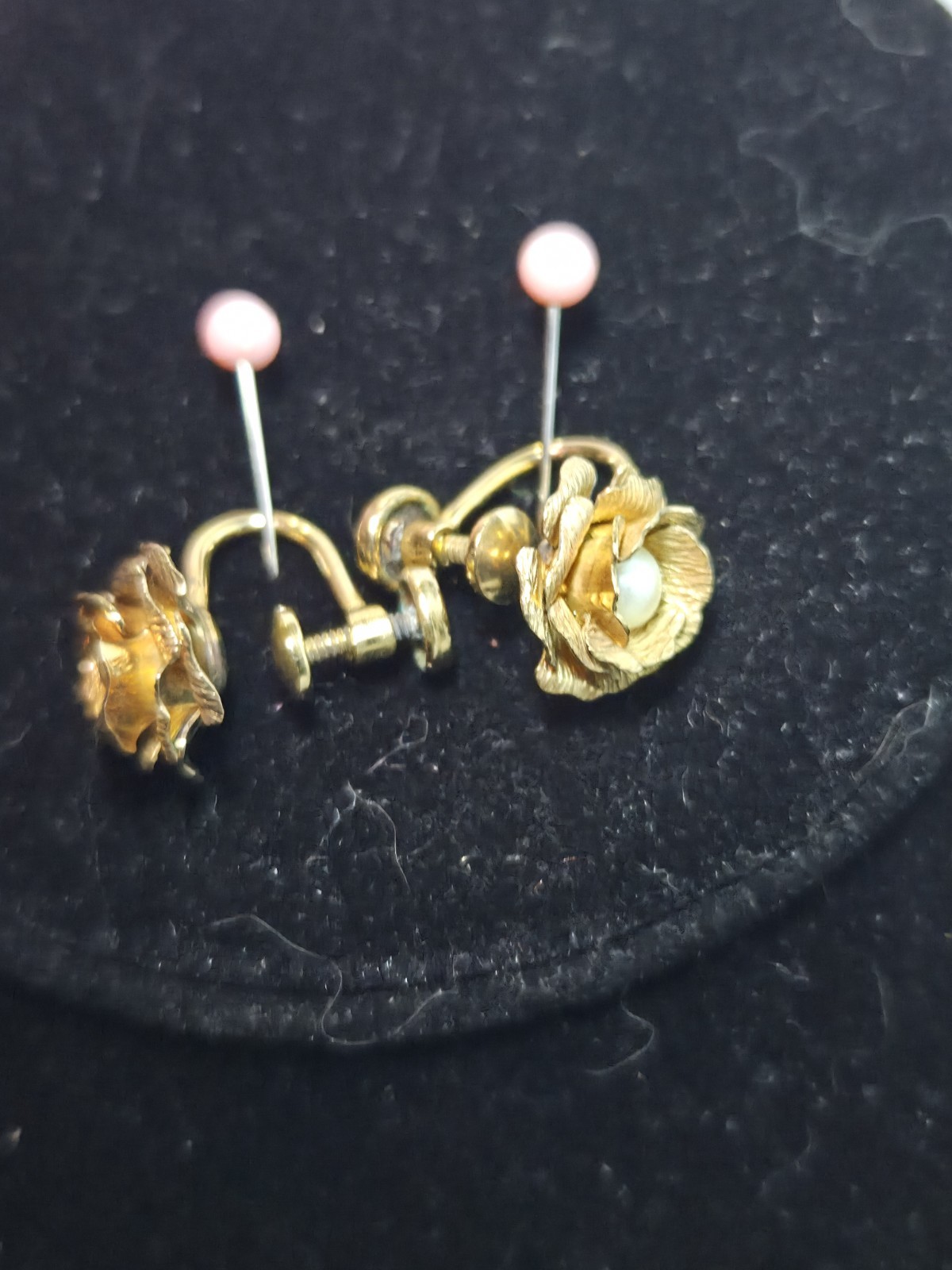 1/20 12k Gold Filled Necklace And Screw On Earring Set Unbranded Chain Unmarked