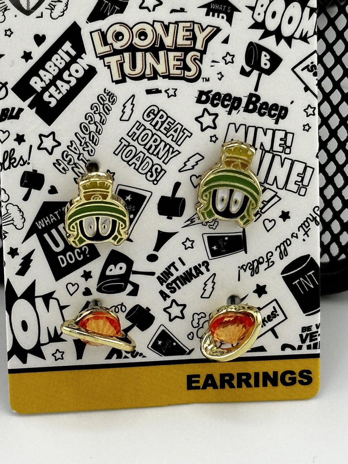 Marvin the Martian Earrings Looney Tunes Planet Earrings Accessories NEW