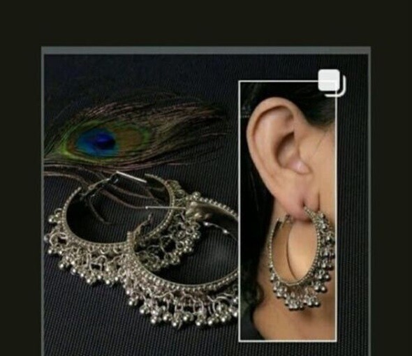 Bali Earrings Silver Gold Kori AD style As Per Picture More Variations All Types