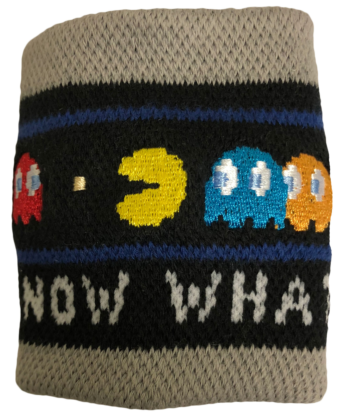 Pac-Man (Pacman) – Now What? Wristband Sweatband -Arcade Game, Video game Gift