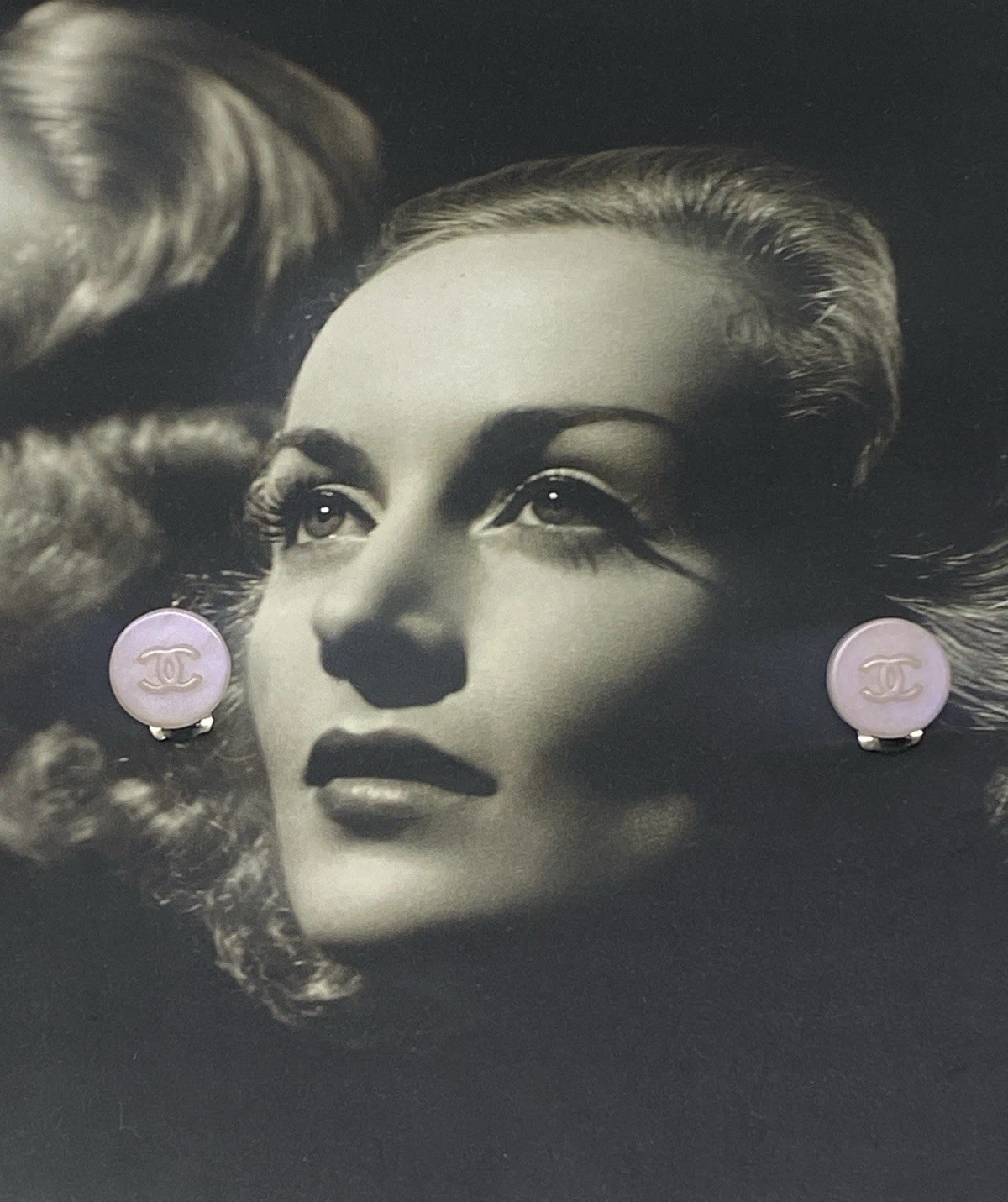 Chanel CC clip On Earrings