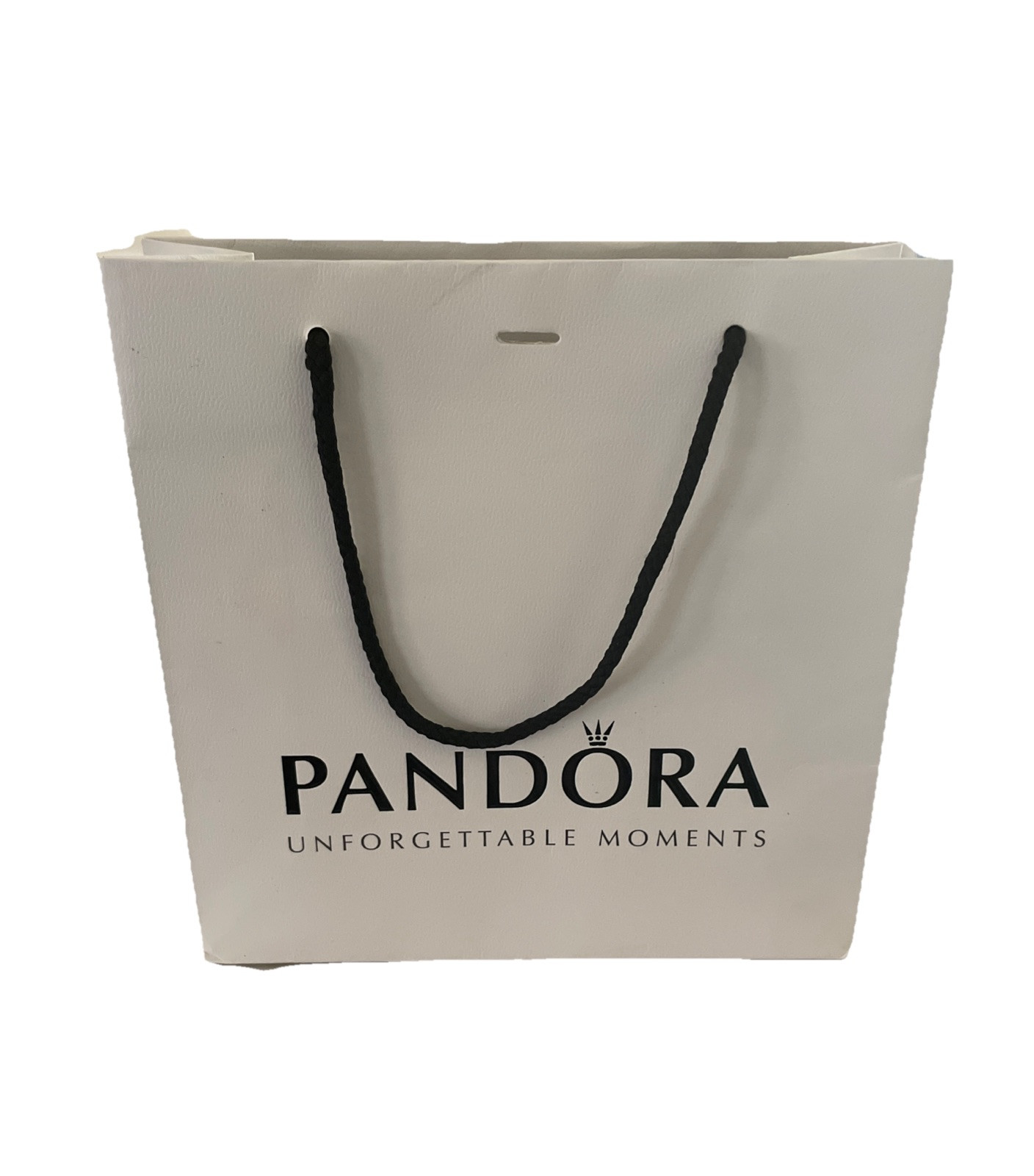 Authentic Pandora White Gift Bag 9 1/8″ x 9″ x 3.5″