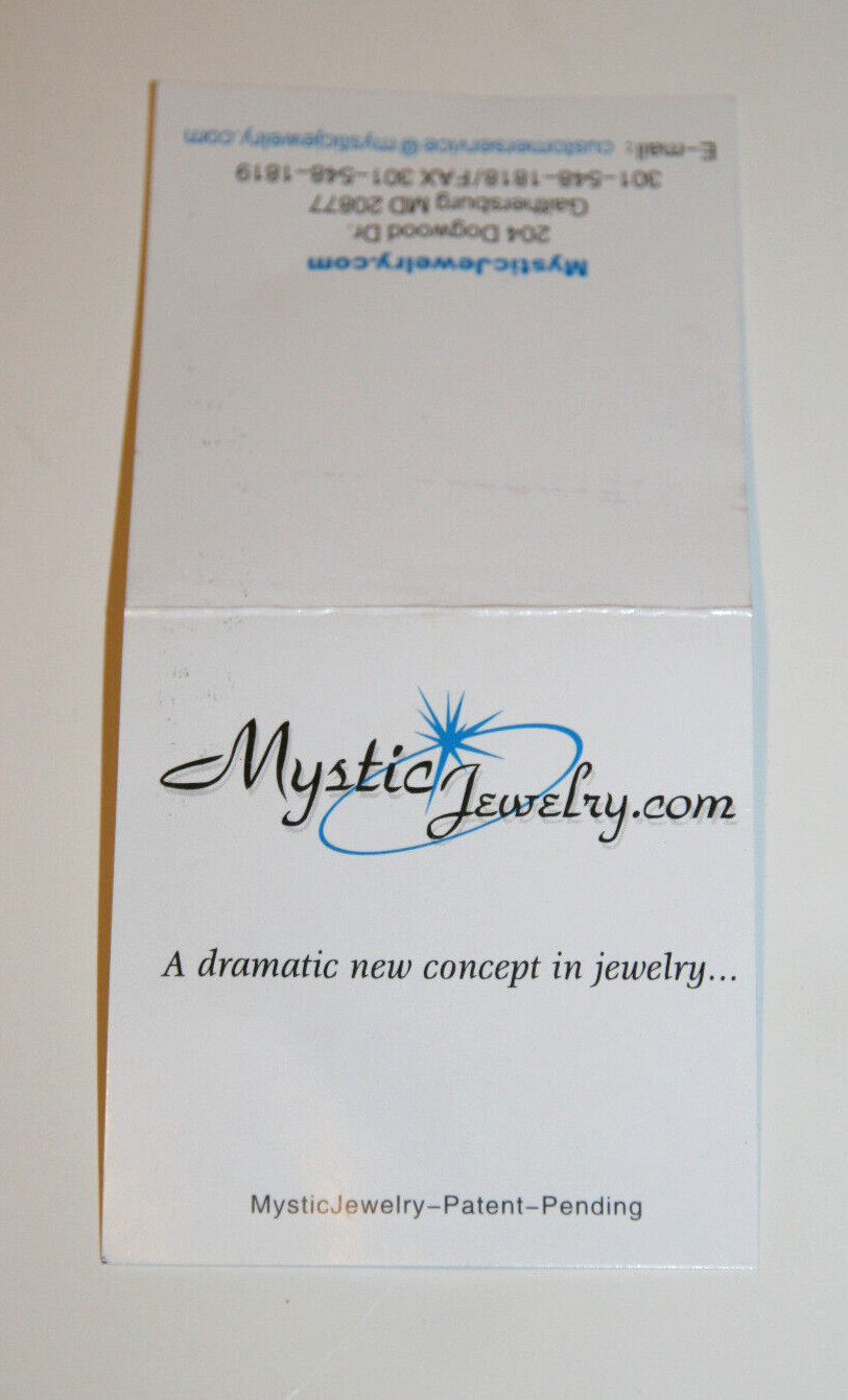 Light Up LED Crystal Pendant Necklace – Blue Sphere – by MysticJewelry.com -NEW