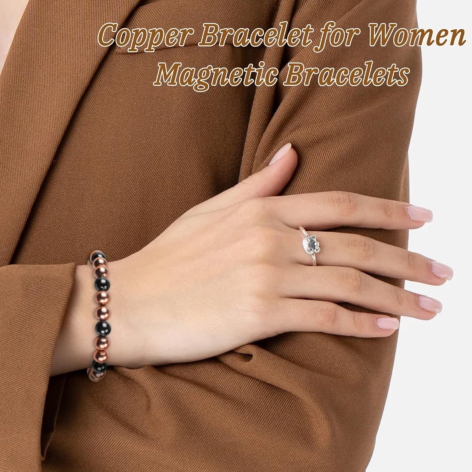 Adjustable Copper Bracelet with 3500 Gauss Magnets – Stylish Gift for Loved Ones