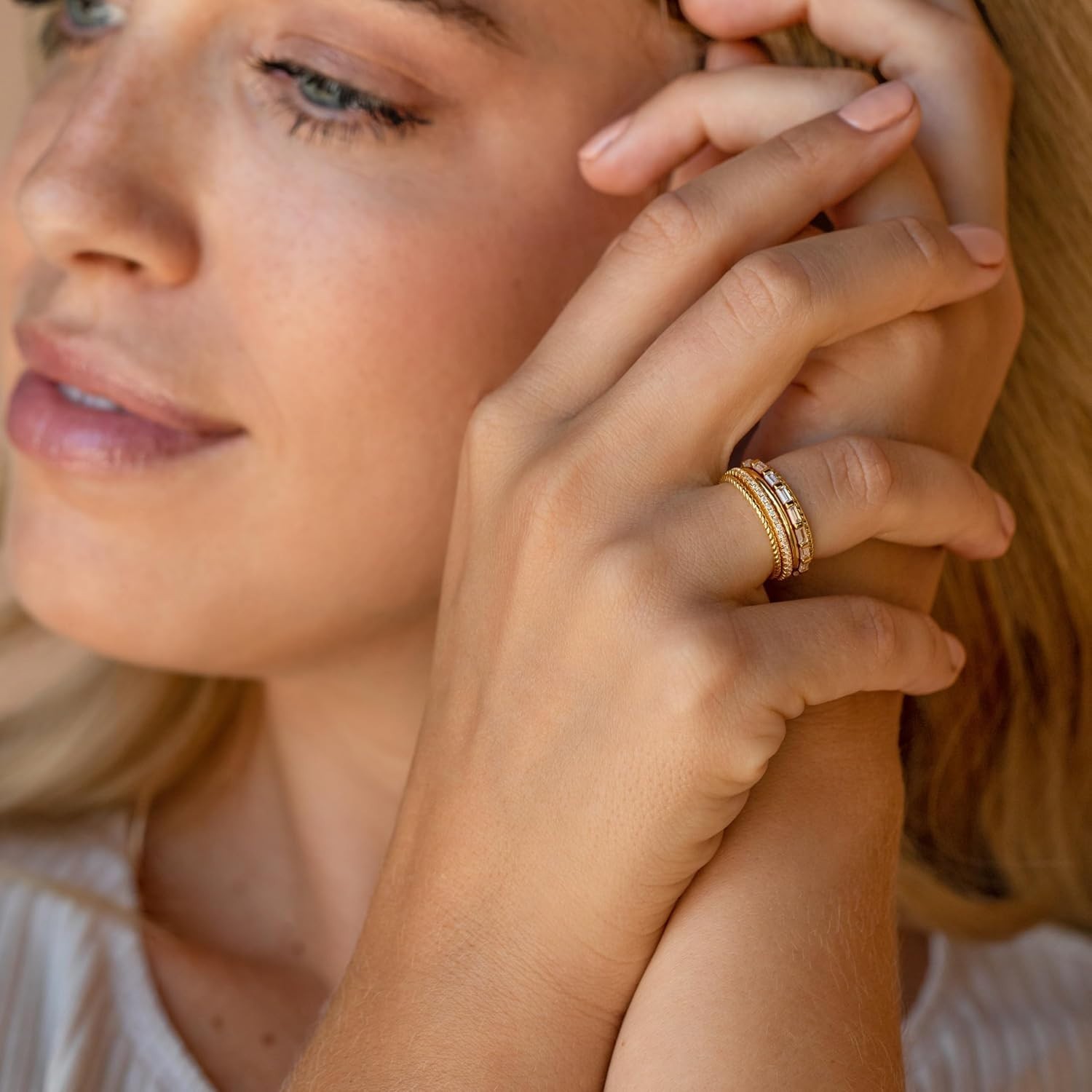 Versatile 14K Gold Filled Stacking Rings for Women – Sizes 6 to 10 Available
