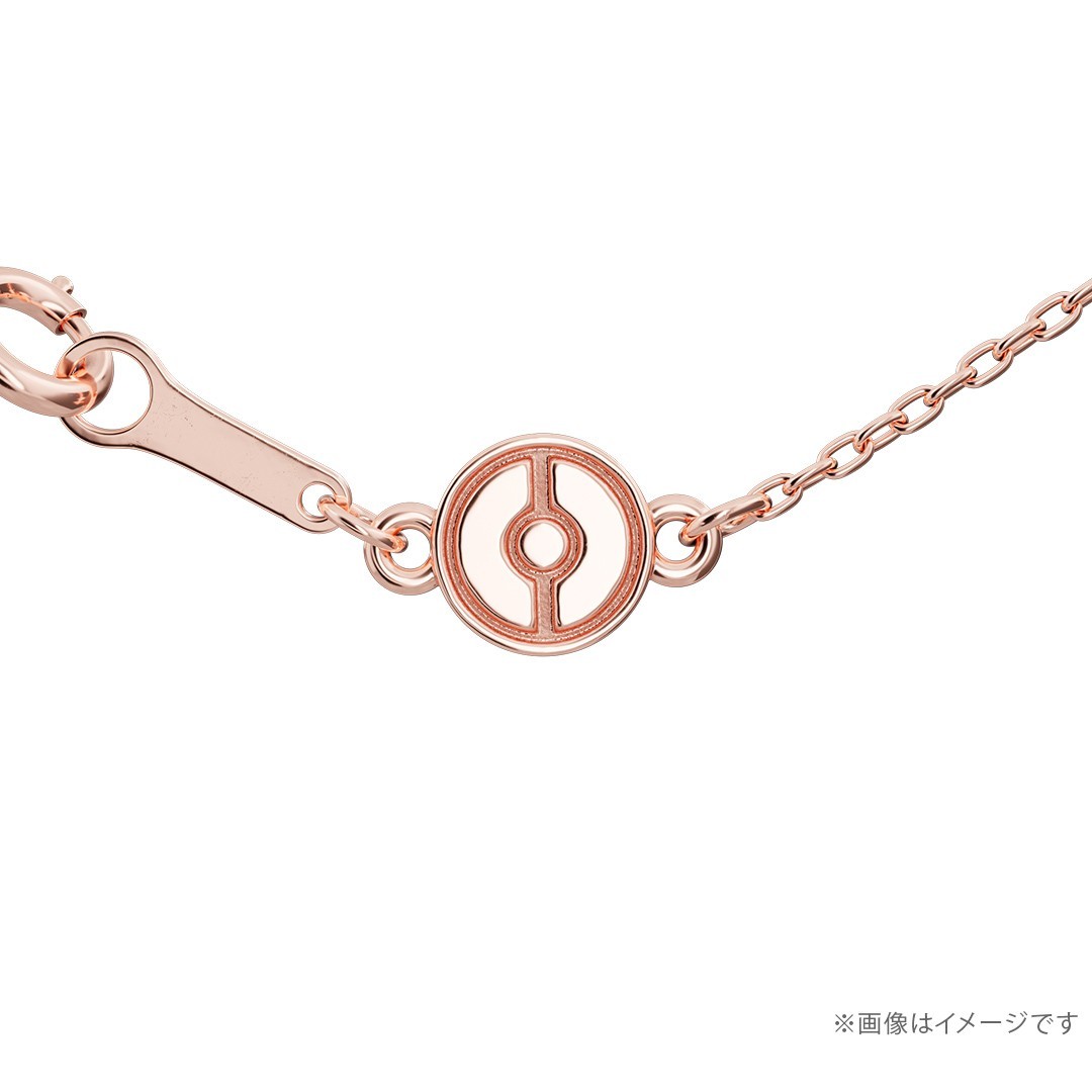 U-Treasure Pokémon Sylveon Shell Necklace Silver Pink Gold Plated From JAPAN