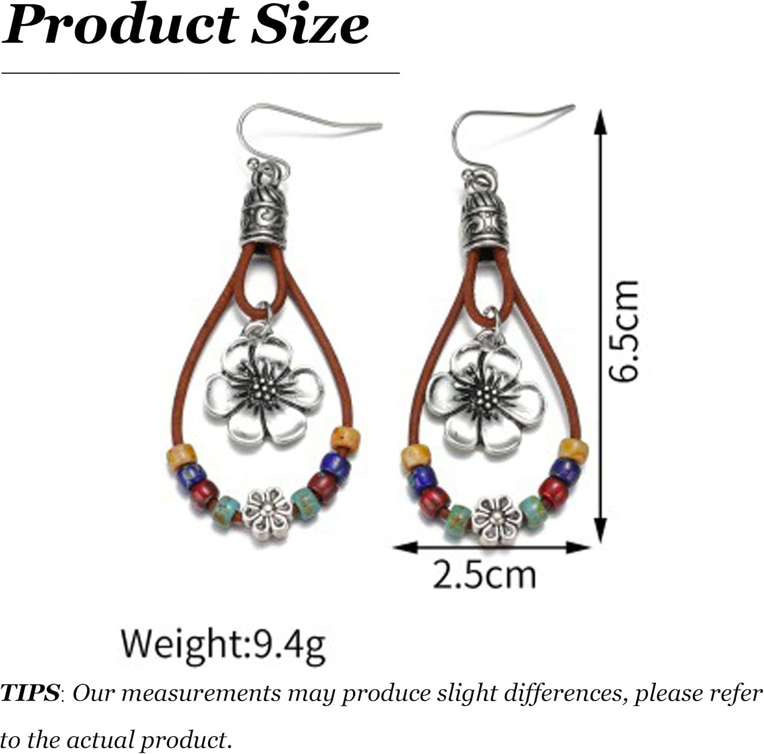 Boho Earrings for Women Trendy Gold Dangle Earrings Vintage Bohemian Indian C…
