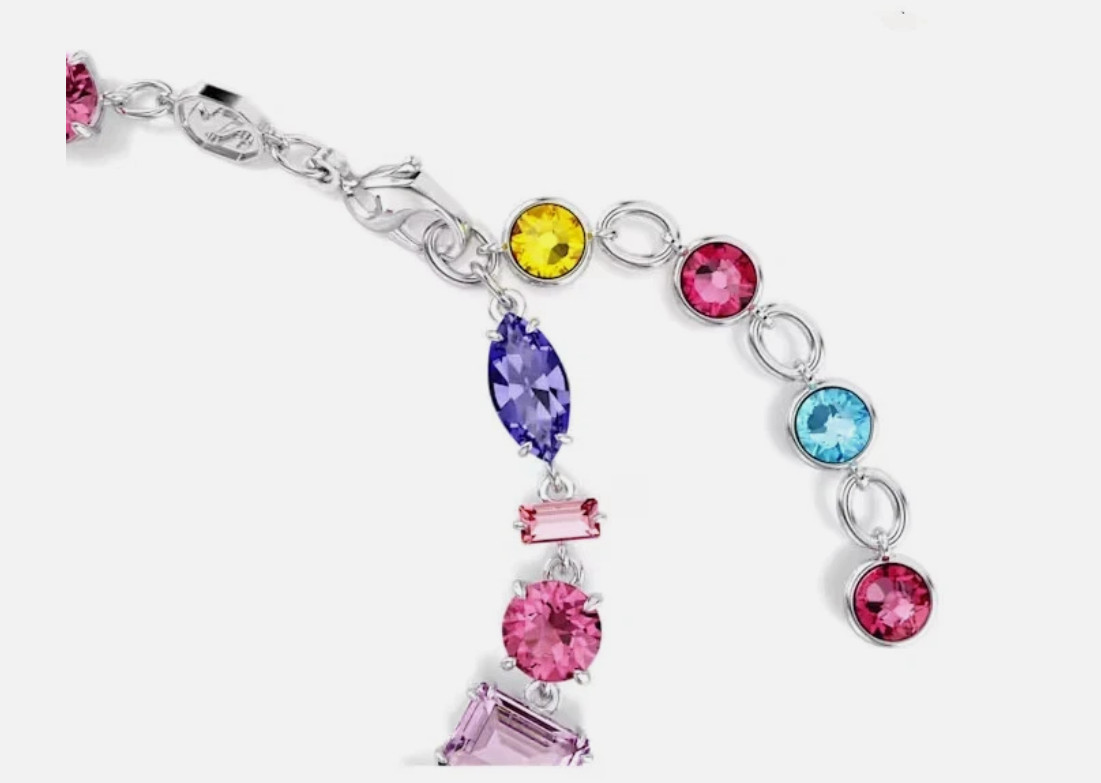 Swarovski Gema Bracelet Mixed Cuts Multicolored Rhodium Plated