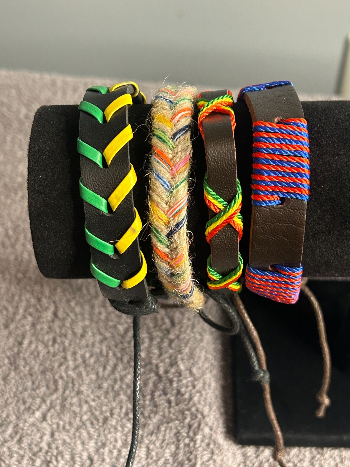 Woven Friendship Bracelets Handmade Braided Rope Wrist String Chain 4 pcs B-3