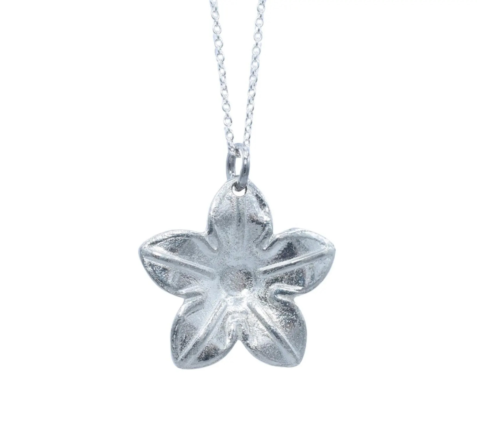 10th Anniversary Tin Pendant Flower/Blossom Pendant. Wedding . Birthday Gift UK