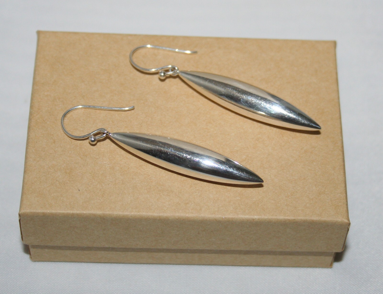 Silpada Sterling Silver “Elongated Elegance” Long Orb Earrings W3279