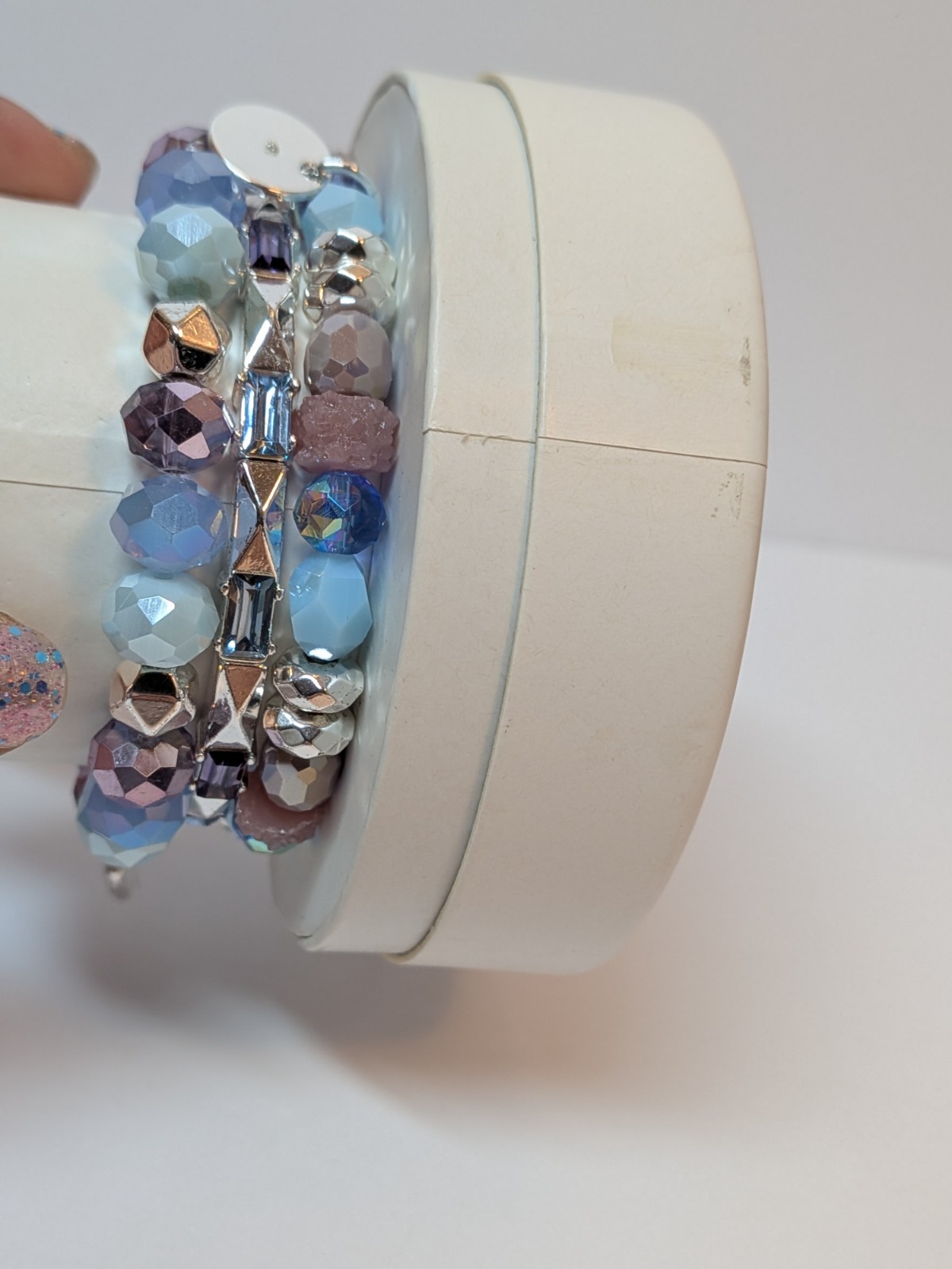 Bomb Party Stackable Bracelet Set Violets Are Blue Stack 2024 RBP6939 NIB New