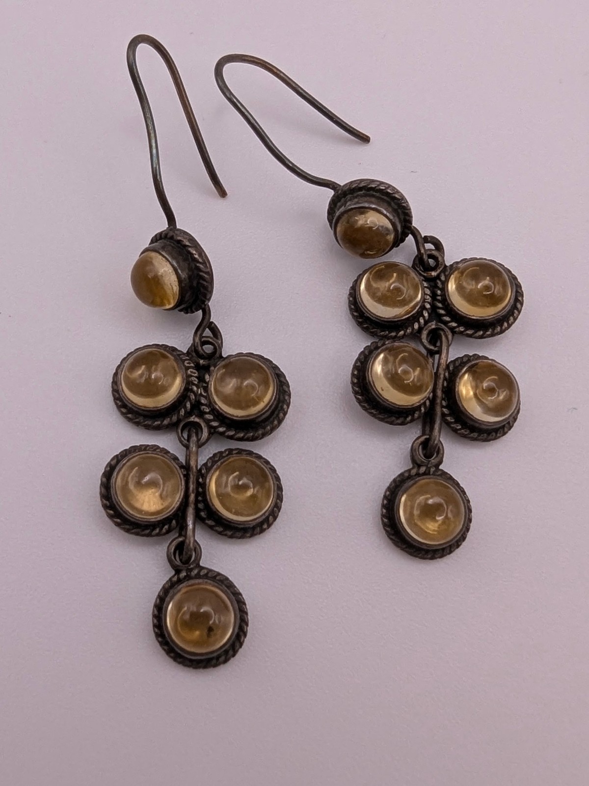 10 Pair Artisan Style Dangle Earrings Lot Glass Bead Stone Boho Mixed Jewelry