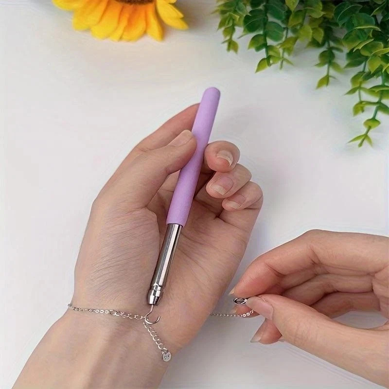 Bracelet Helper Tool Jewelry Fastening Aid for Easy Hook Clasp Tie & Zipper Use