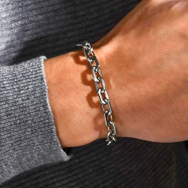 Mecha Bracelet (Stainless Steel) Rave Punk Gothic Chain Jewellery Y2K