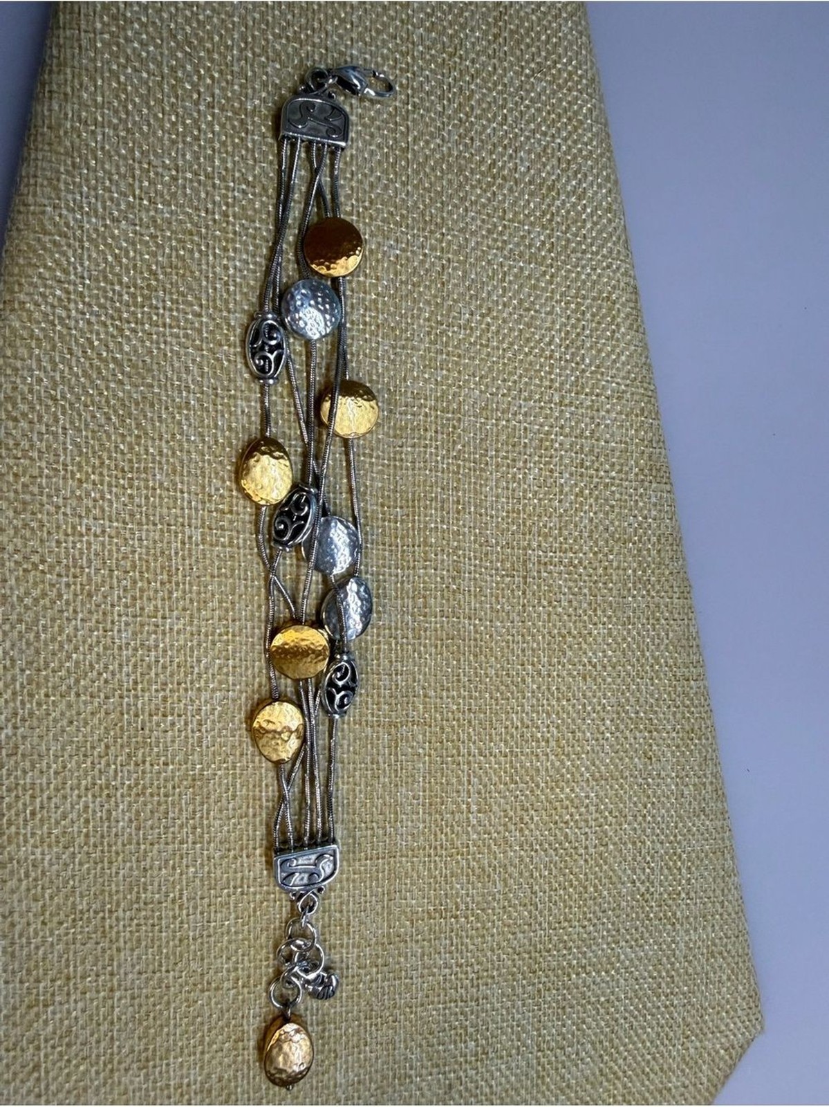 Brighton Gold & Silver Multi-Disc Layered Bracelet – Women Jewelry