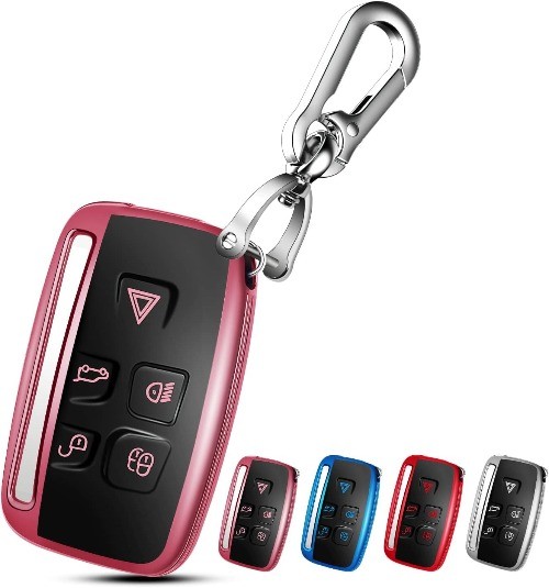 Key Fob Cover Case with Keychain for Vehicle Models Accessories (P Color: Pink