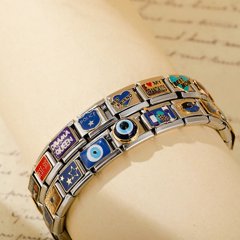 Charming Stainless Steel Love Links for DIY Bracelets – Perfect for Niece & Fami