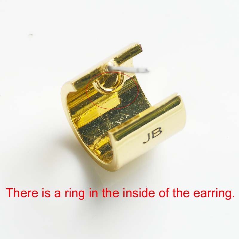 12mm Jenny Bird Gold Plated C Hoop Earrings Gift Fashion Women Party Jewelry
