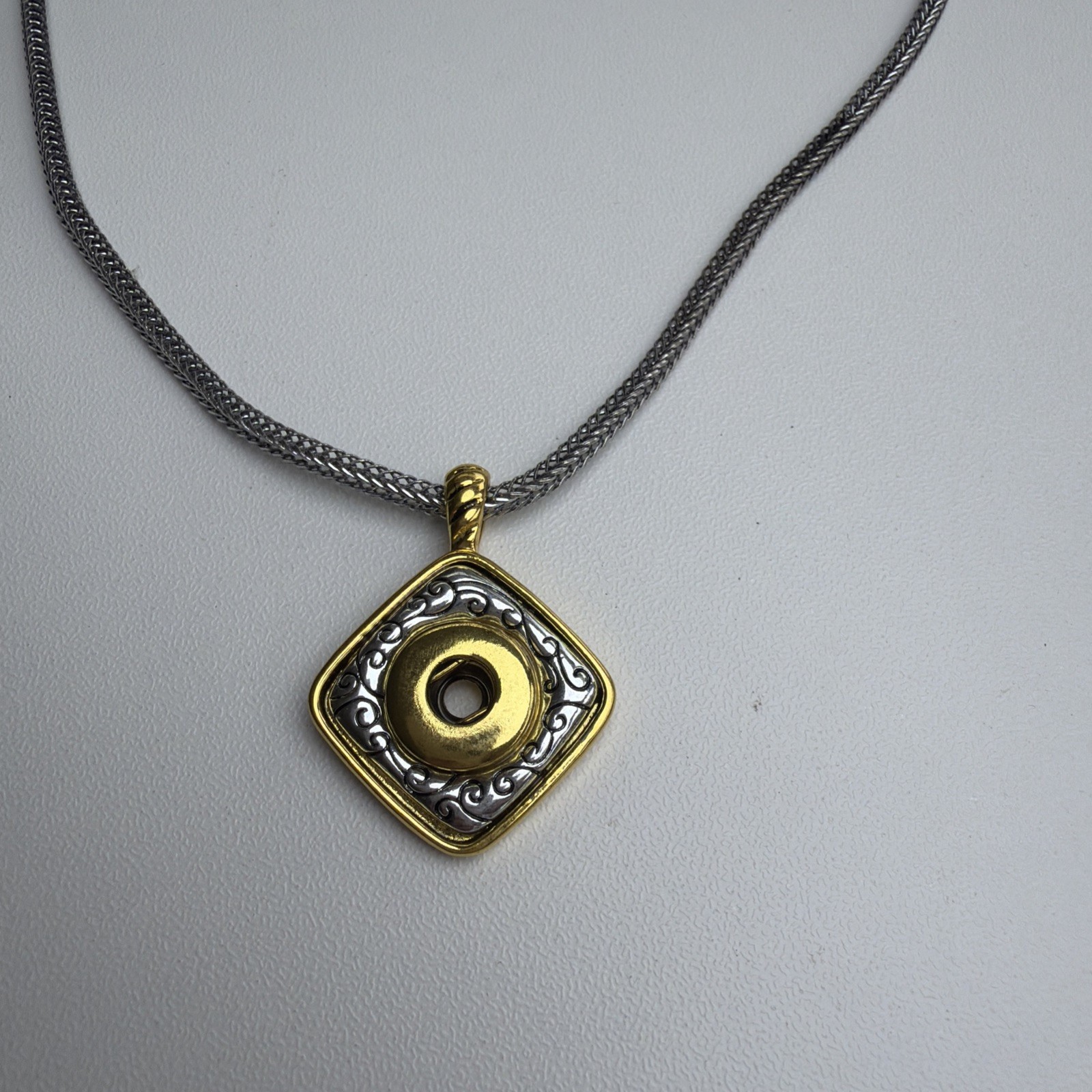 New Ginger Snap 18” – 21” Gold Necklace 18mm – 20mm Gingersnap Snaps Charms