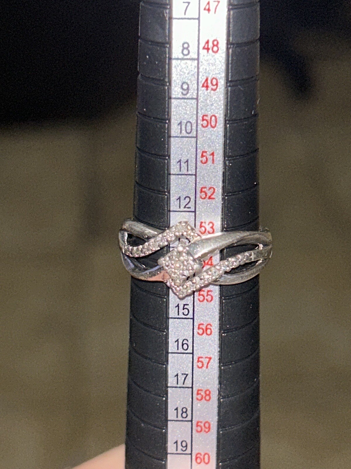 Kay Jewelers Women’s Sterling Silver (925) 1/4ct Size 7 Forever Diamond Ring