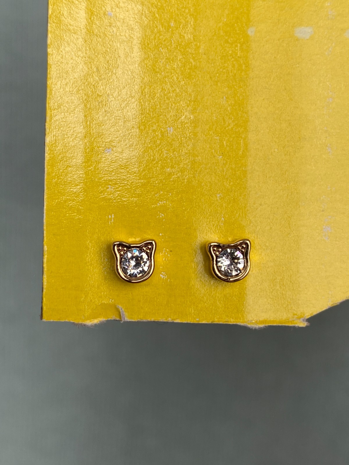 Karl Lagerfeld Mini Choupette Stud Earrings with Crystal from Swarovski