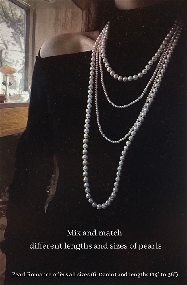 18″ Inch 7-8mm ROUND White Strand Pearl Necklace Cultured Freshwater/