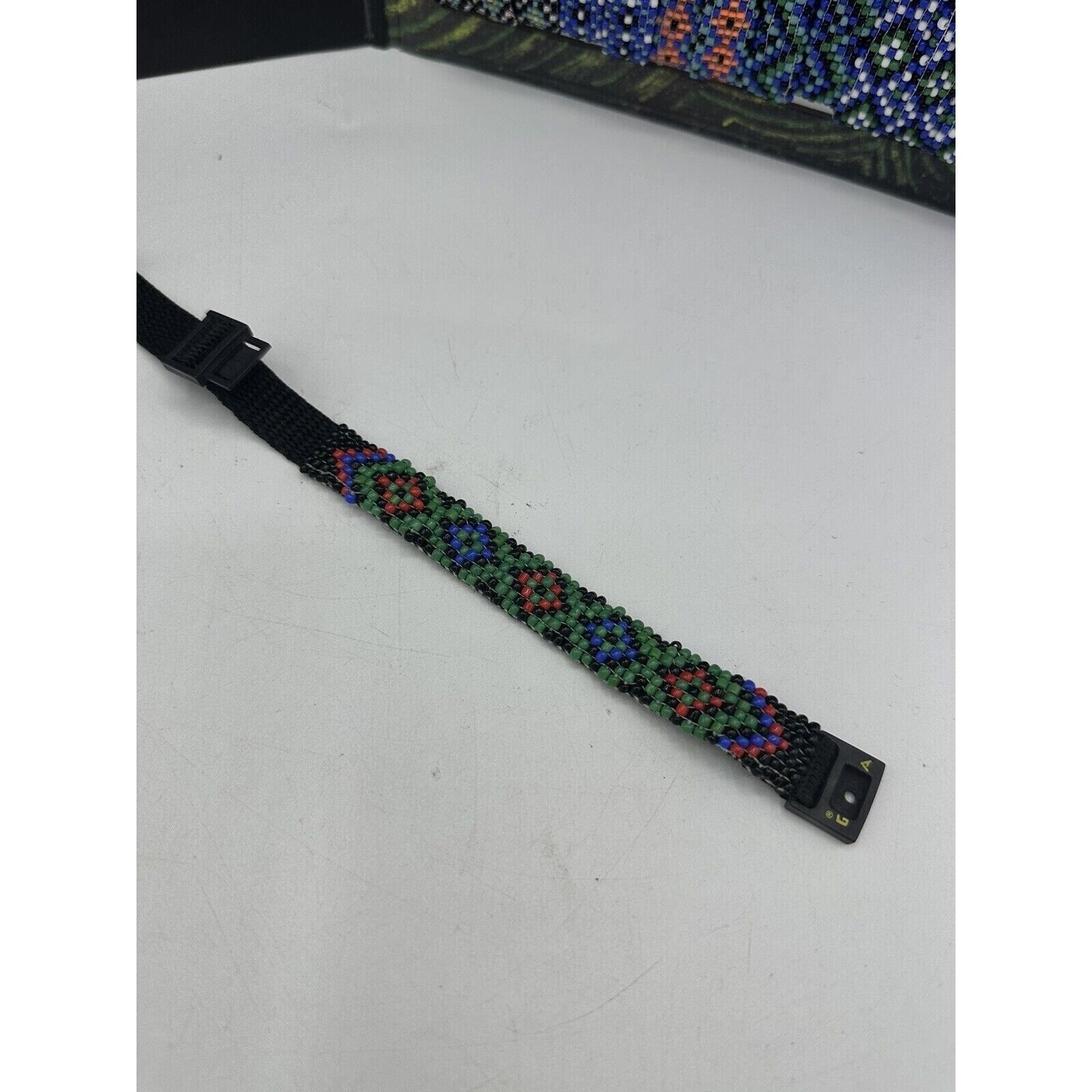 Vintage Gotcha Bracelet Adult Unisex Surf Skate Braided Wrap Multi 80s 90s