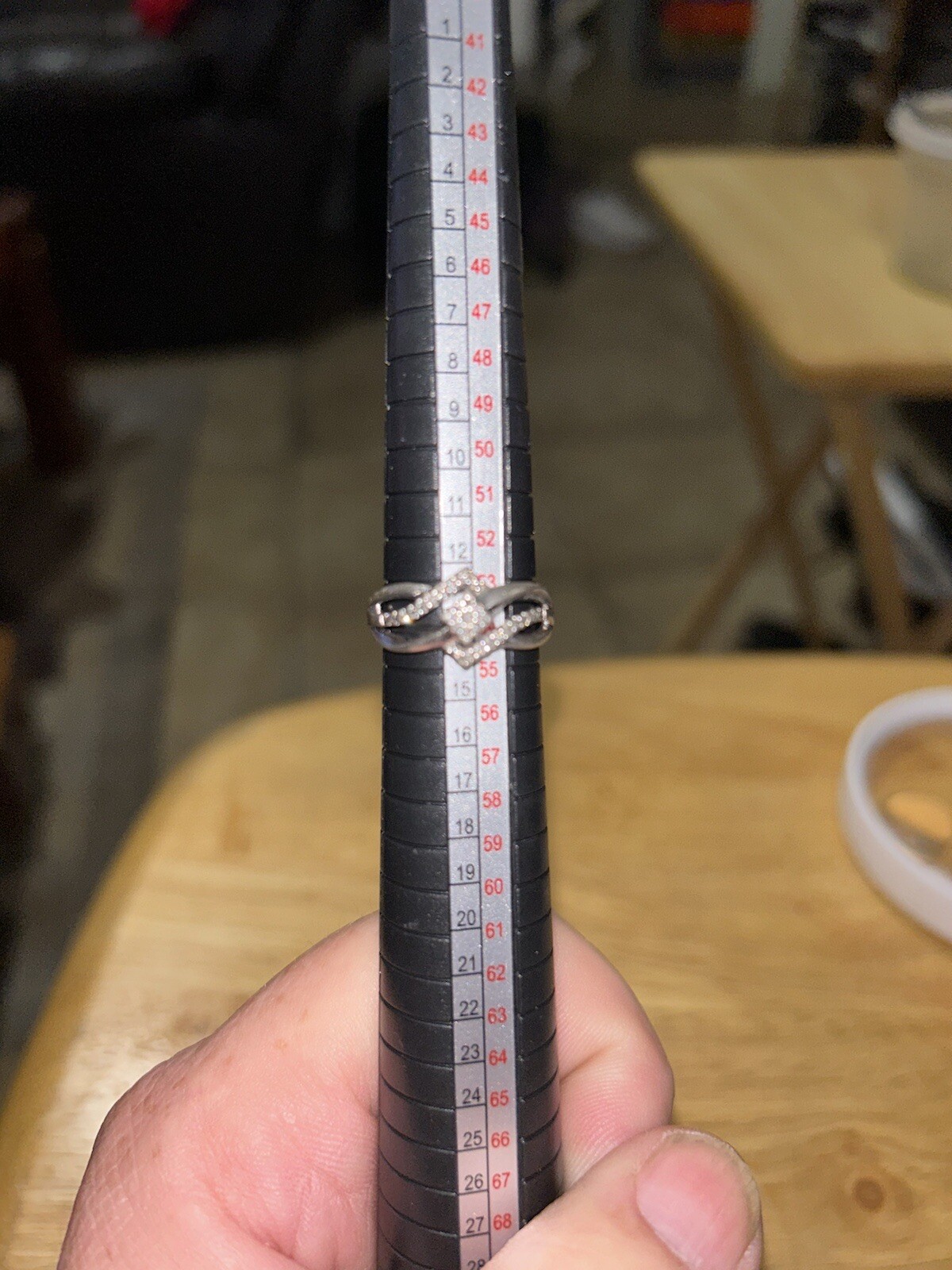 Kay Jewelers Women’s Sterling Silver (925) 1/4ct Size 7 Forever Diamond Ring