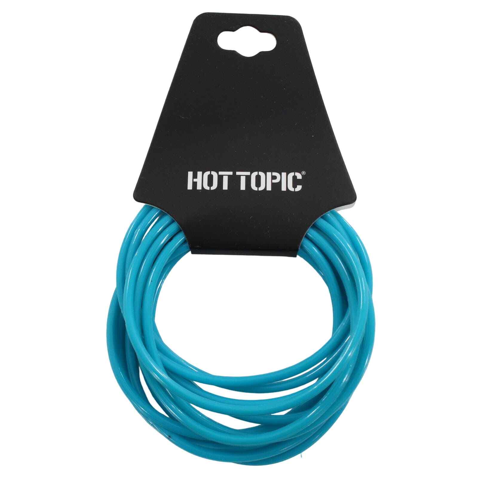 Hot Topic 12 Piece Blue Jelly Bracelet Set