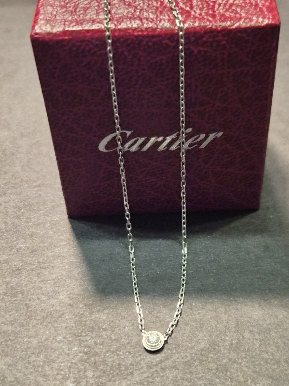 Cartier d’Amour Necklace 18K Diamond Box