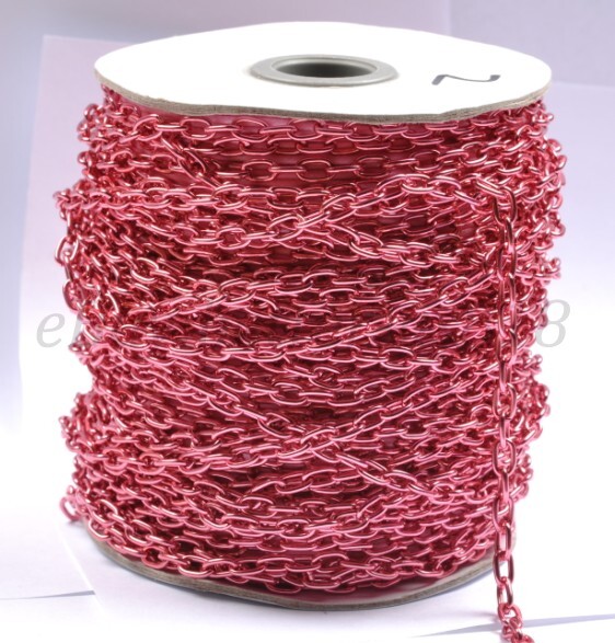 5M gold plated and silver cable openings link iron metal chains and colors