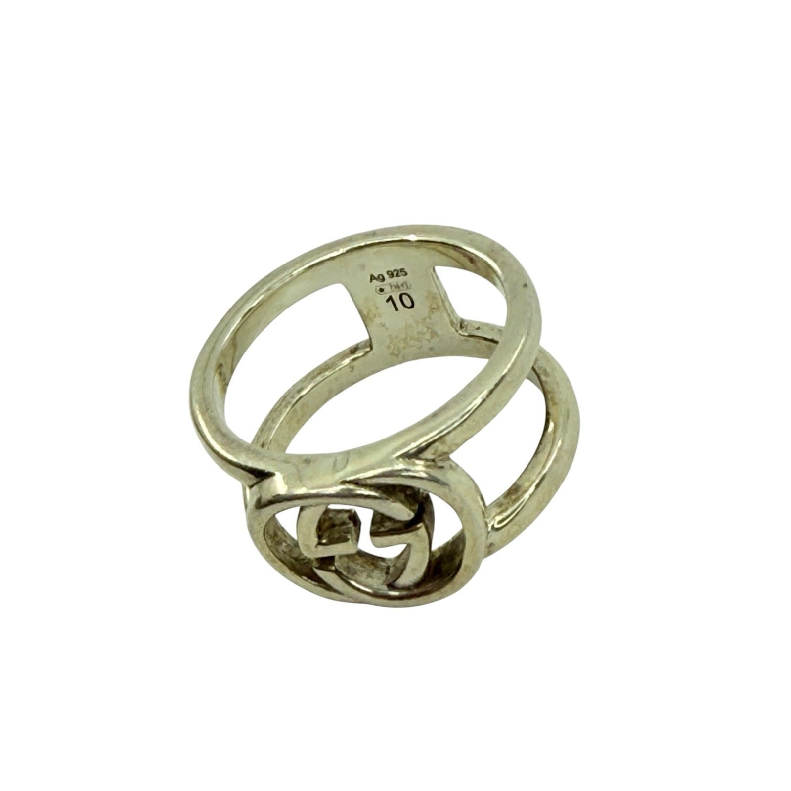 Gucci Interlocking G Open Ring (5 1/4)