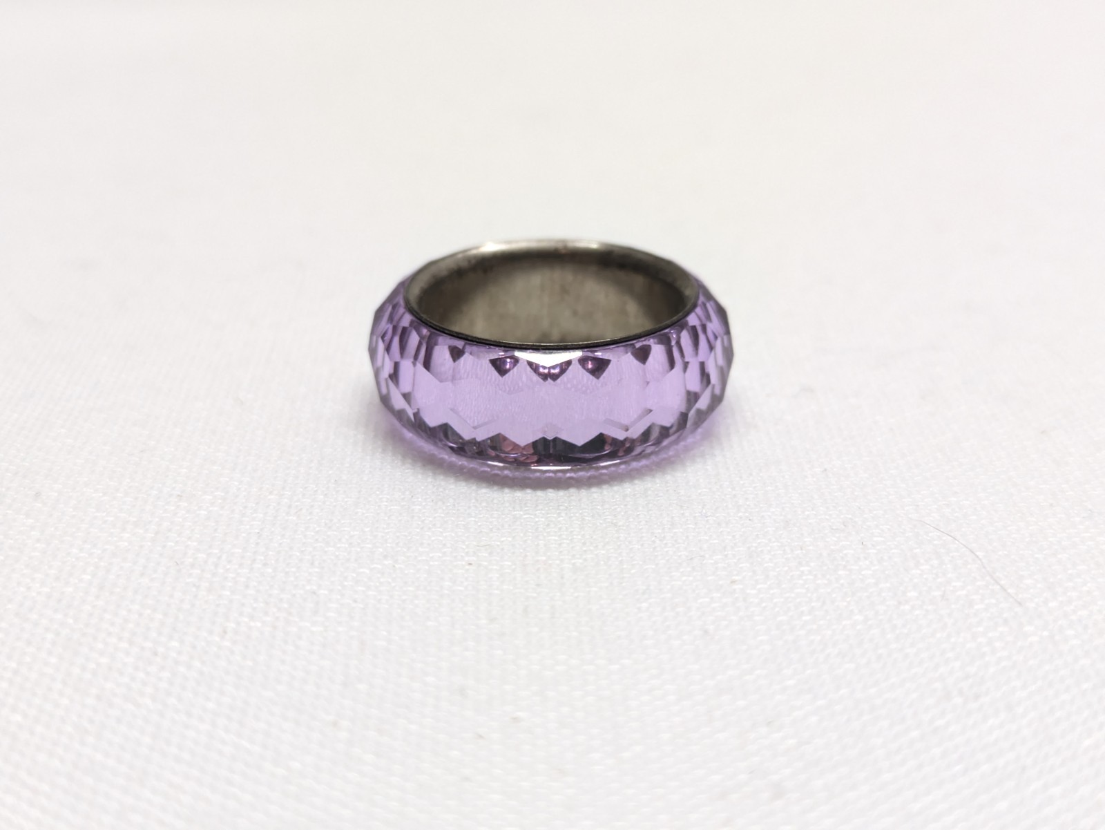 Beautiful Swarovski Nirvana Purple Ring! Size In Pictures! 💍
