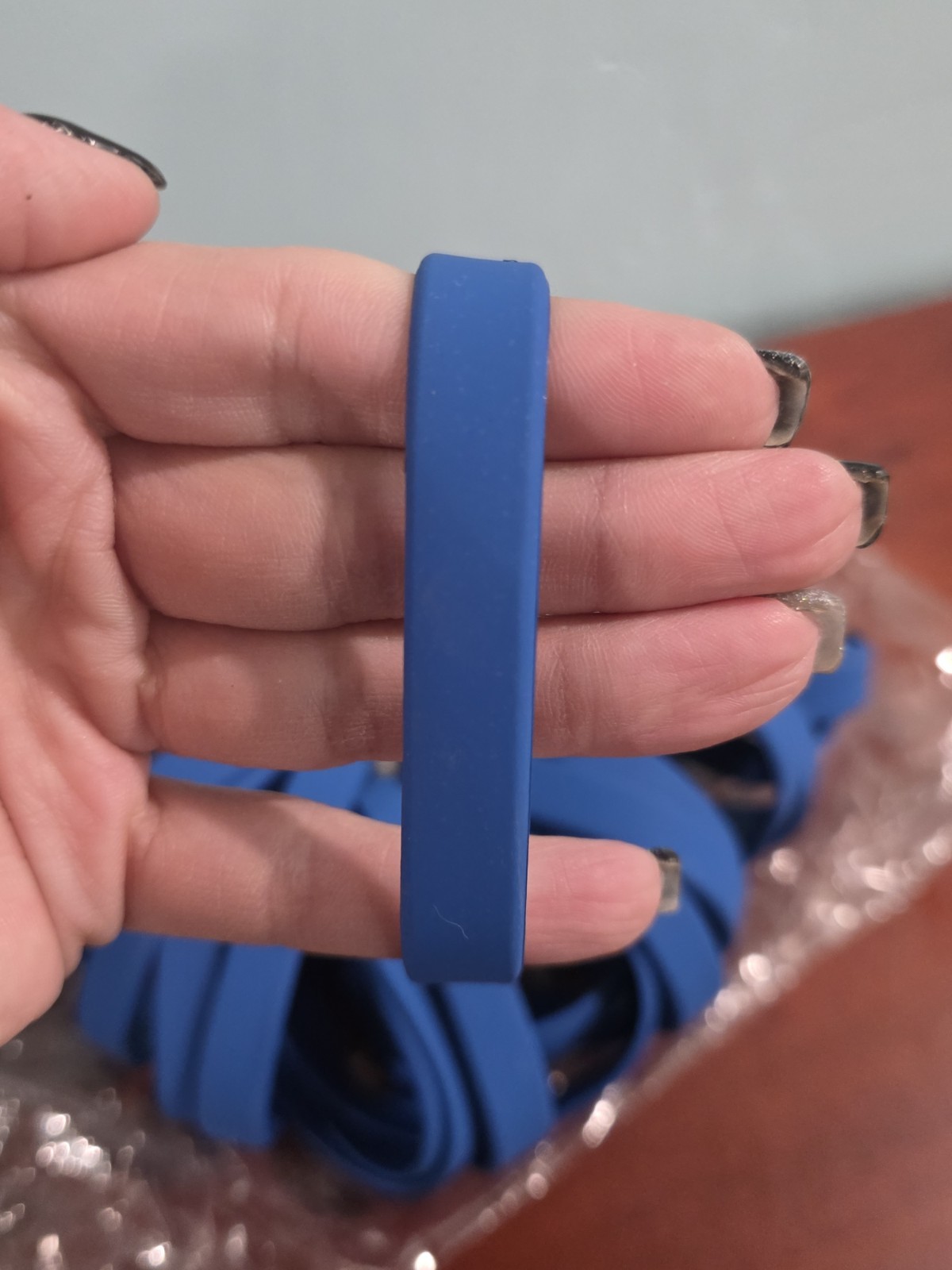 Royal Blue 1/8 Inch Silicon Laserable Bracelet Lot Of 22 Bracelets