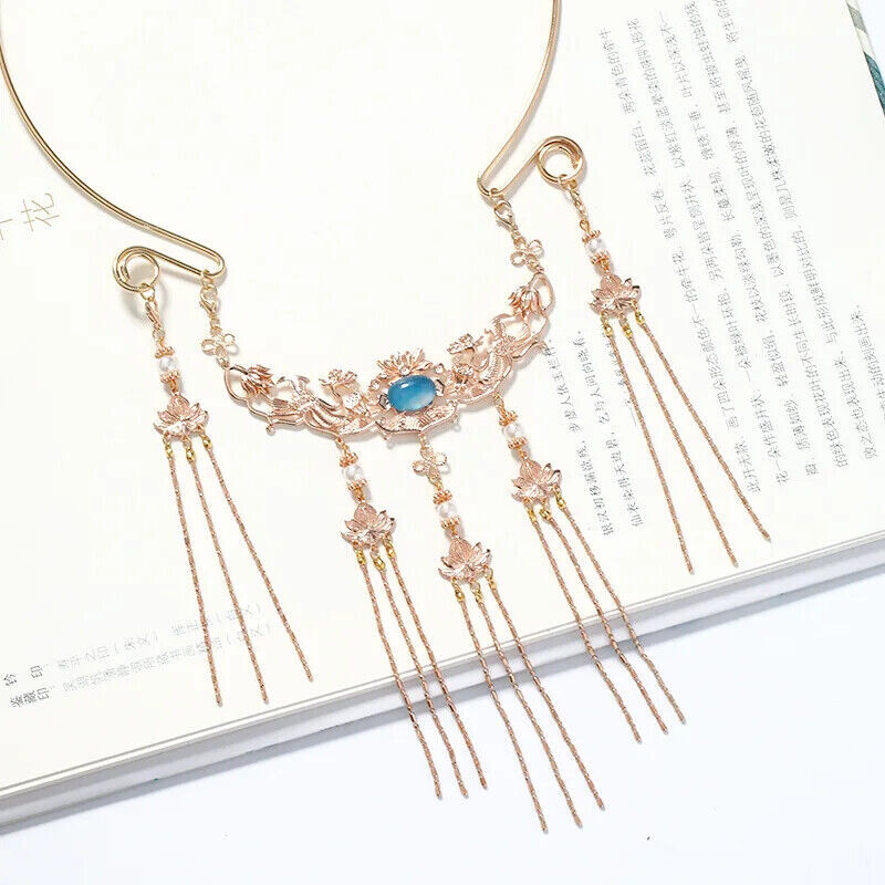 Ancient Chinese Necklace Accessoreis Chain Long Hanfu Dress Decorative Jewelry