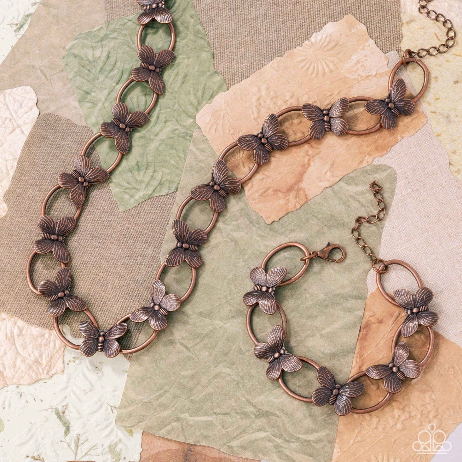 Paparazzi Fluttering Form Copper Bundle Pack