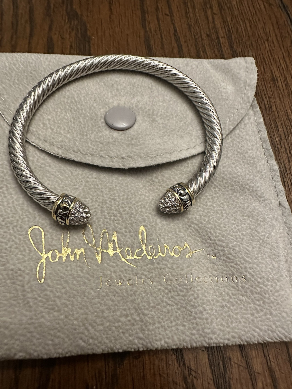 John Medeiros – Briolette Collection – Small Wire Cuff Bracelet