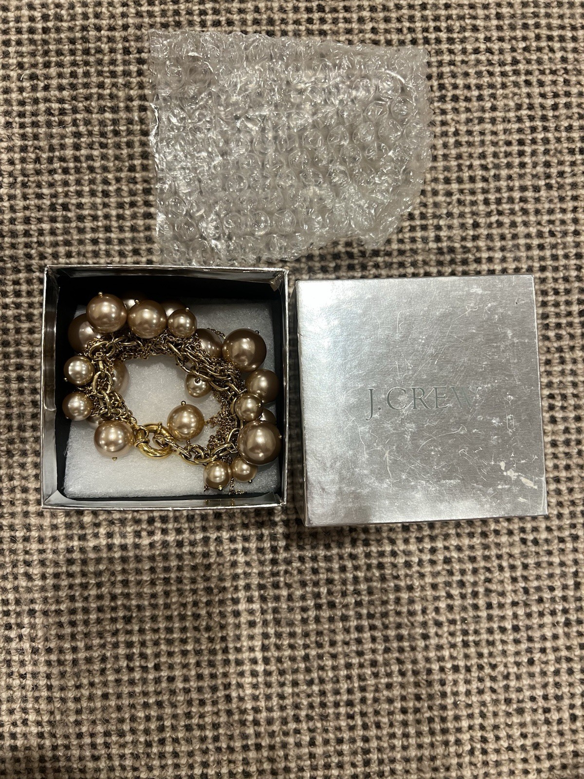 J Crew Faux Pearl Cluster Bracelet