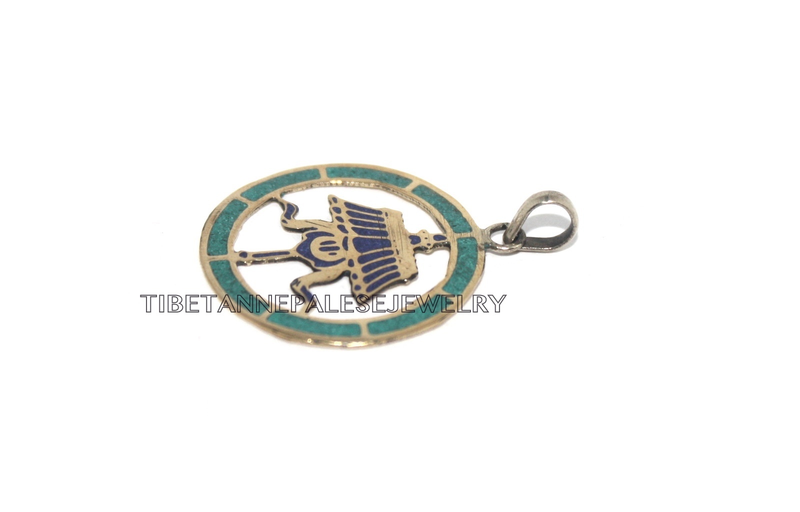 Turquoise Pendant Boho Pendant Lapis pendant Tibet Pendant Nepal Pendant PB52