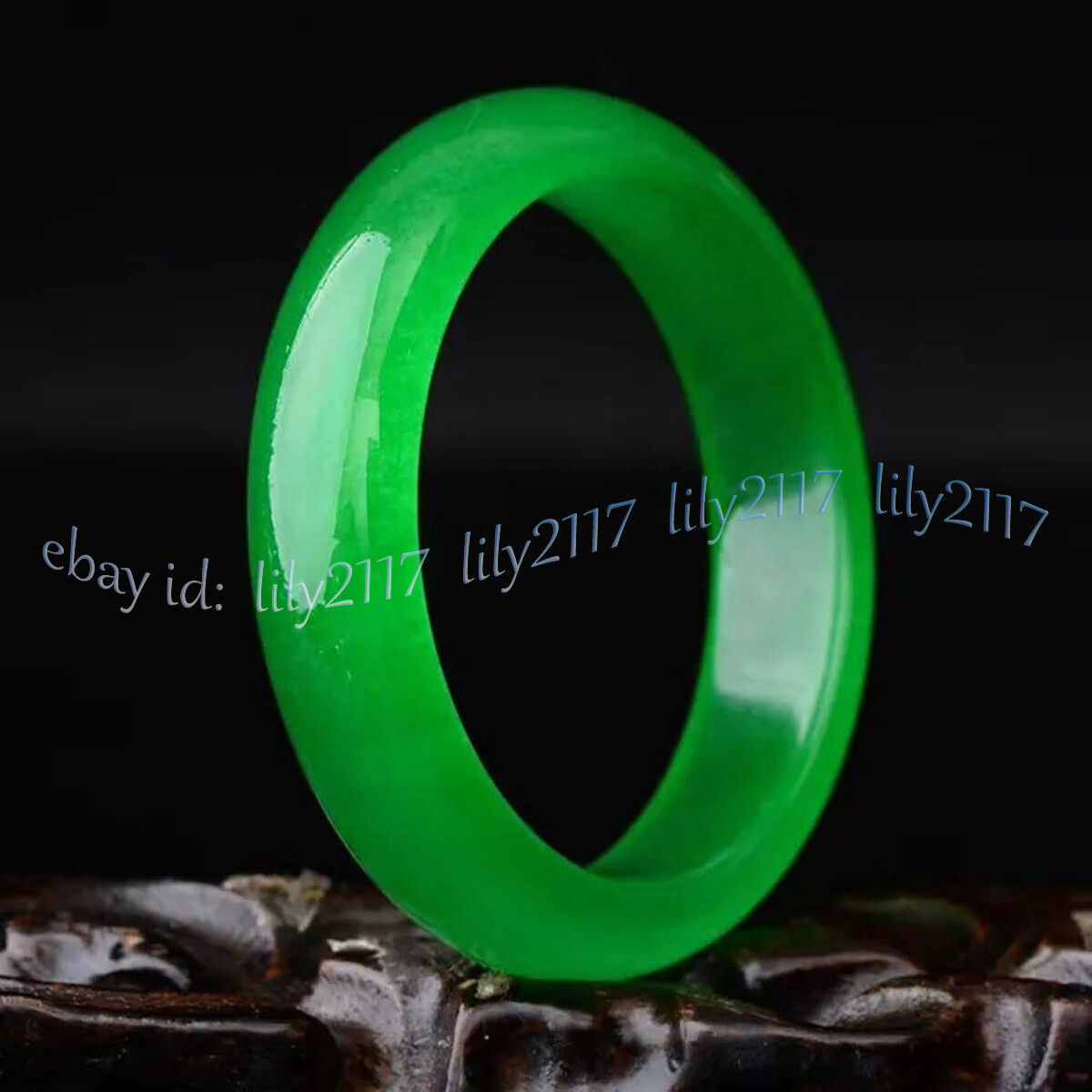Natural Green Jadeite Jade Gemstone Bangle Bracelet 56-64mm Jewelry Amulet