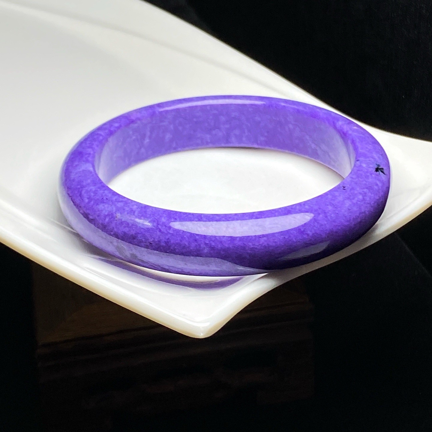 61.8mm Natural Purple Charoite Gemstone Bangle AAAA